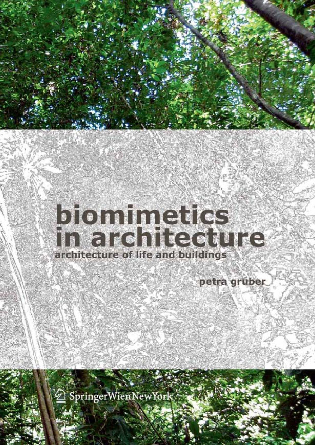 BIOMIMETICS IN ARCHITECTURE
