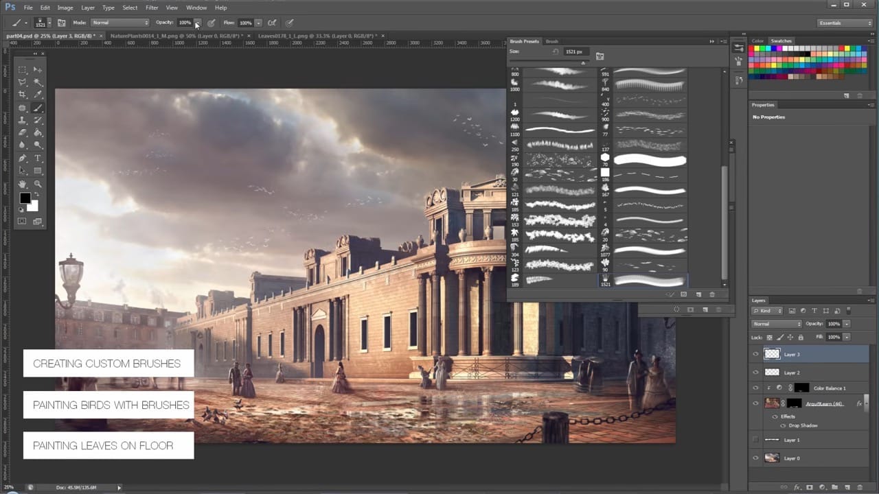 Using & Creating Brushes in Photohop - Architectural Visualisation